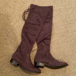Grey Over The Knee Boots
